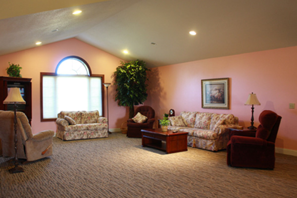 Living room at Home Front First Assisted Living